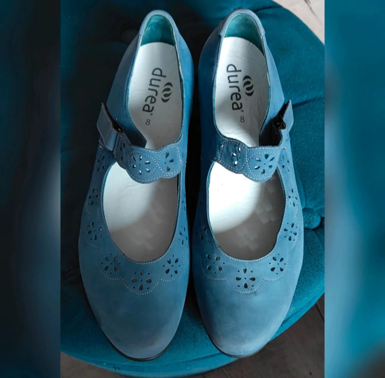 Azul ante Mary Jane/zapatos de cinta Durea talla 42 – photo 4